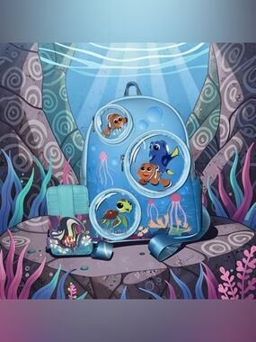 Loungefly 20th Anniversary Finding Nemo Backpack with Card Holder